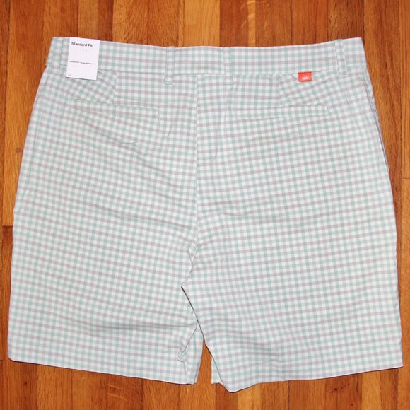 Nike Dri-Fit UV Plaid Golf Shorts Mens 38 Green - Picture 4 of 7